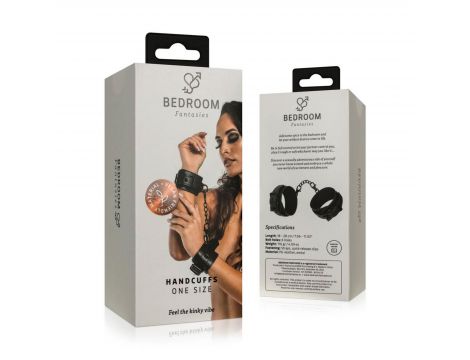Regulowane kajdanki z ekoskóry Bedroom Fantasies czarne - 5