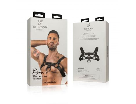 Uprząż bondage Bedroom Fantasies Bruno regulowana czarna - 2