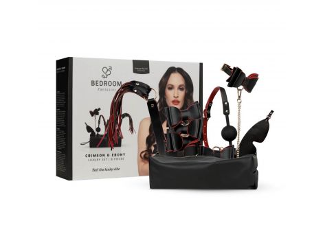 Zestaw BDSM luxury 8 elementów Bedroom Fantasies czarny