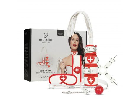 Zestaw BDSM medyczny Kinky Care Bedroom Fantasies biały 8 el. - 3