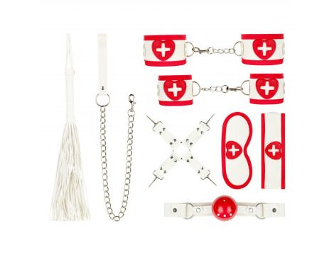Zestaw BDSM medyczny Kinky Care Bedroom Fantasies biały 8 el. - 4