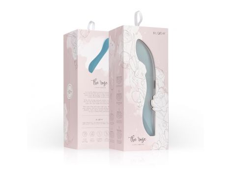 Wibrator punktu G Rose Bloom niebieski USB 20 cm - 5