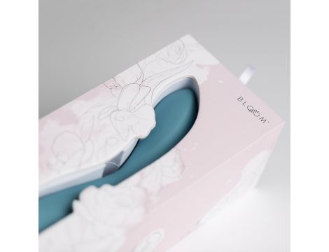 Wibrator punktu G Rose Bloom niebieski USB 20 cm - 11
