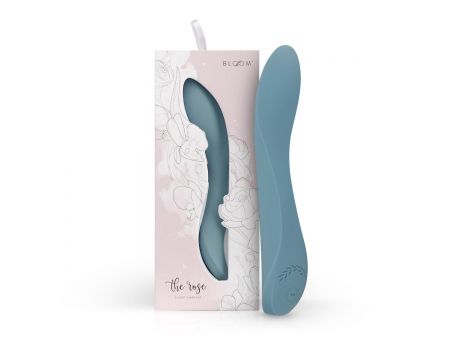 Wibrator punktu G Rose Bloom niebieski USB 20 cm - 10