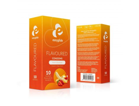 Prezerwatywy smakowe EasyGlide owocowe 10 szt. - 2