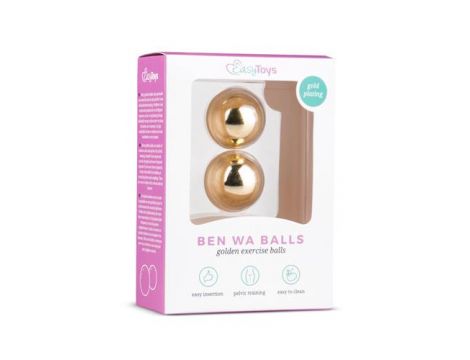 Gold ben wa balls - 25mm