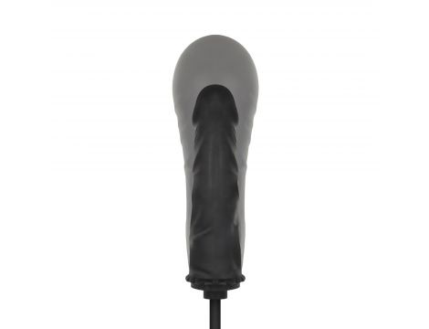 Pompowany korek analny EasyToys czarny 14,5 cm - 2