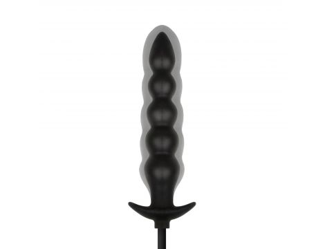 Pompowany korek analny EasyToys 20 cm czarny - 2