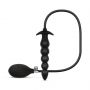 Pompowany korek analny EasyToys 20 cm czarny - 2