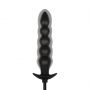 Pompowany korek analny EasyToys 20 cm czarny - 3