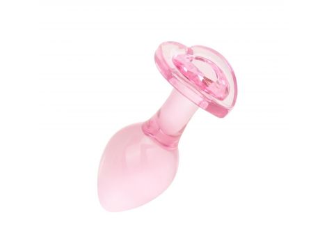 Korek analny szklany EasyToys różowy 7 cm - 3