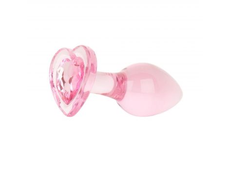 Korek analny szklany EasyToys różowy 7 cm - 6