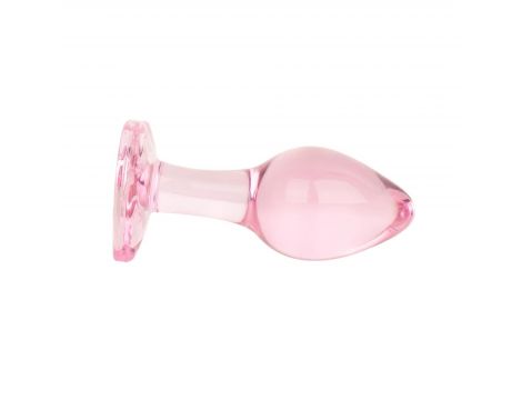 Korek analny szklany EasyToys różowy 7 cm - 4