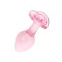 Korek analny szklany EasyToys różowy 7 cm - 4