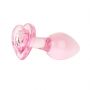 Korek analny szklany EasyToys różowy 7 cm - 7