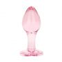 Korek analny szklany EasyToys różowy 7 cm - 2