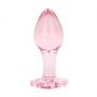 Korek analny szklany EasyToys różowy 7 cm - 8