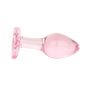 Korek analny szklany EasyToys różowy 7 cm - 5