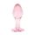Korek analny szklany EasyToys różowy 7 cm