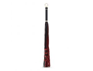 Flogger ekoskórzany EasyToys czerwono czarny 64 cm