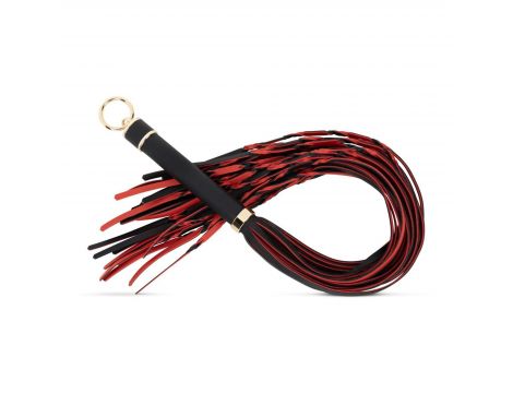 Flogger ekoskórzany EasyToys czerwono czarny 64 cm - 3