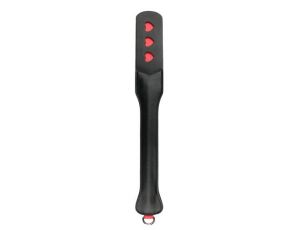Packa skórzana EasyToys z sercami czarna 47 cm