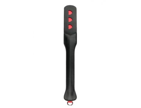 Packa skórzana EasyToys z sercami czarna 47 cm