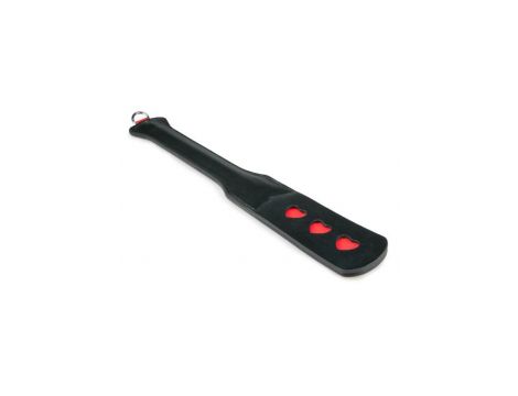 Packa skórzana EasyToys z sercami czarna 47 cm - 2