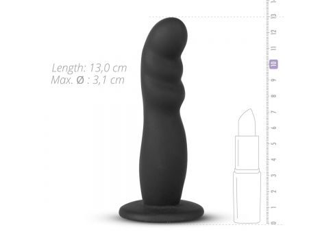 Strap on silikonowy EasyToys realistyczny czarny 13 cm - 4