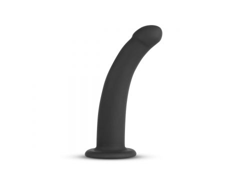 Strap on silikonowy EasyToys zakrzywiony czarny 13 cm - 5