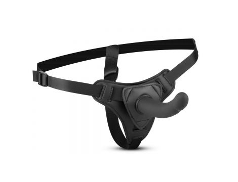 Strap on silikonowy EasyToys zakrzywiony czarny 13 cm - 6