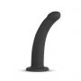 Strap on silikonowy EasyToys zakrzywiony czarny 13 cm - 6