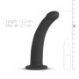 Strap on silikonowy EasyToys zakrzywiony czarny 13 cm - 5