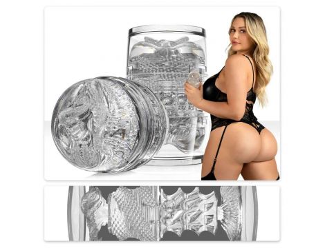 Transparentny masturbator 2w1 Fleshlight Quickshot Mia Malkova 11 cm - 4