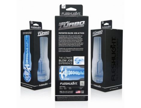 Masturbator Fleshlight Turbo Thrust transparentny niebieski 25 cm - 4