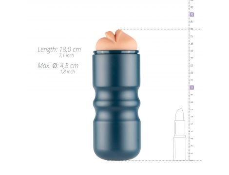 Masturbator usta FPPR brązowy 18 cm - 7