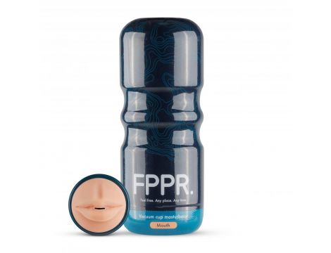 Masturbator usta FPPR brązowy 18 cm - 9