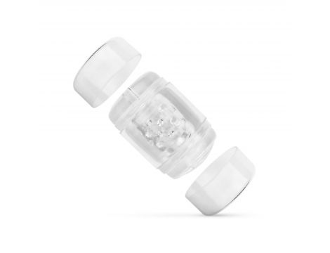 Masturbator dwustronny transparentny FPPR 11 cm - 4