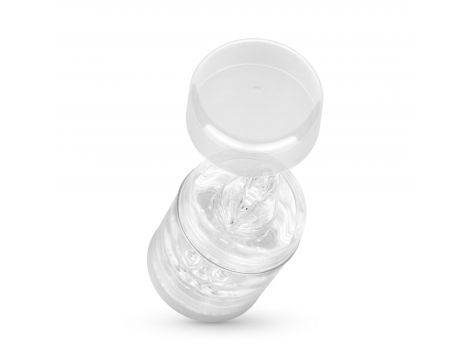 Masturbator dwustronny transparentny FPPR 11 cm - 5