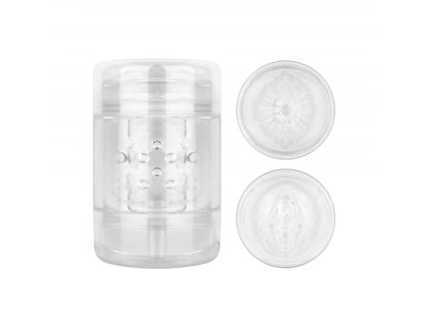 Masturbator dwustronny transparentny FPPR 11 cm - 8