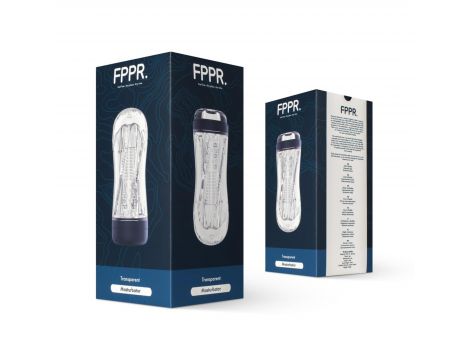 Masturbator FPPR Multi transparentny silikonowy 18 cm - 2
