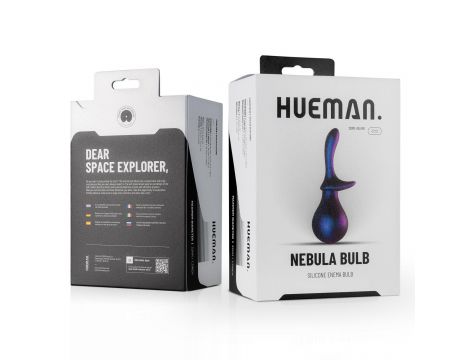 Gruszka analna silikonowa Hueman Nebula fioletowa 25 cm - 7