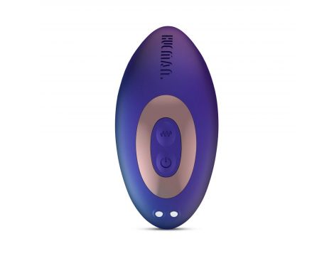 Wibrujący korek analny Hueman Voyager fioletowy silikonowy z pilotem USB - 2