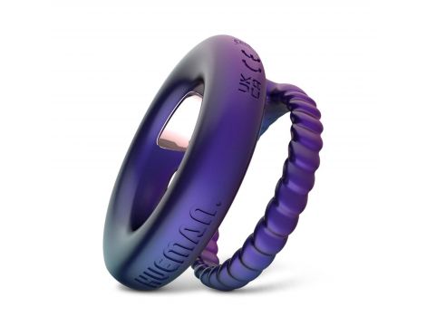 Pierścień wibrujący Hueman Jupiter podwójny fioletowy USB - 4