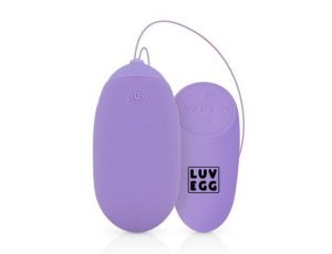 Jajko wibracyjne Luv Egg XL fioletowe silikonowe USB 16 cm