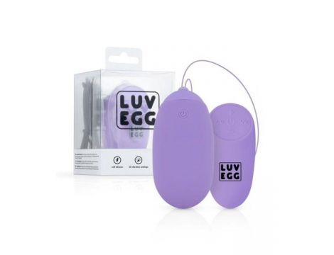 Jajko wibracyjne Luv Egg XL fioletowe silikonowe USB 16 cm - 4