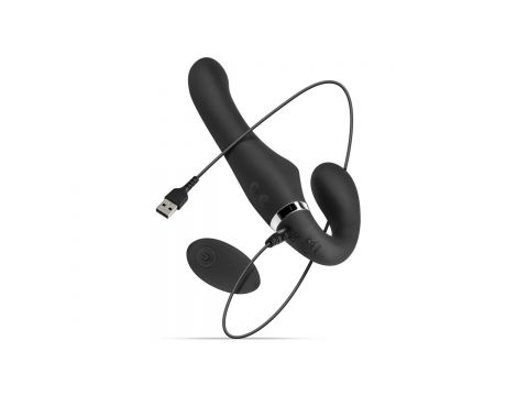Strap on samonośny No Parts Avery wibrujący USB 22 cm czarny - 12