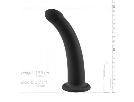 Dildo silikonowe No Parts Parker czarne 19,5 cm - 7