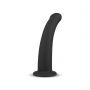 Dildo silikonowe No Parts Parker czarne 19,5 cm - 5