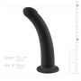Dildo silikonowe No Parts Parker czarne 19,5 cm - 8
